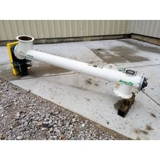 6" diameter x 6.1' long, Dynamic Air #495, Accu-flo screw feeder