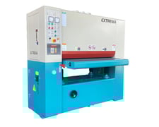 43" x 60 " Extrema XS-1E43, wide belt sander, 5" max opening, rubber-covered contact drum, 2-1/2" wide