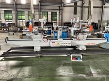 10 Spindle Cam-wood BR-2096X, doble end horizontal boring machine, (2) 3 HP - 3400 RPM, 2" in diameter with