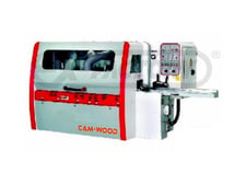 Cam-wood SM-155AX, feed through moulder, 5-head moulder, 6" width, 4.75" max thickness, 9 1/2" length, 4 HP