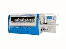 Leadermac LMC-630C, feed through moulder, 6-head, 12" x 6" working capacity, 1-13/16" spindle diameter, 7200
