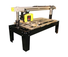 Original #3691-03, Overhead Rail Panel Saw, 20" blade diameter, 7" cut depth, 4" & 6" max thick crosscut, 36"