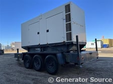 230 KW SDMO, diesel generator, sound atternuated enclosure mounted on trailer, 120/240 Volts, 98 hours, #89580
