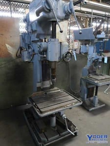 25" Cleereman #25C Box Column single spindle drill, 18" x48" table, 5 HP, #4MT, #71464