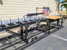 HMS #MEA, Quick-Set Stop System, 12" stops spaced, 2" x 4" aluminum extruded rail, (3) stacked 2" x 4"