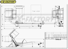Rose Machinery #BPDH/RBC/FJI, block delivery system, 88" x 48" x 50" H cradle opening, 48" x 10' long