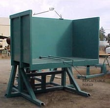 Rose Machinery #BPDH/RBC/FJI, box and pallet dumper, 88" L x 48" width x 50" H cradle opening, 48" x 10' long