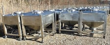 270 gallon Stainless Steel Portable tote/tank, 36 cu.ft., (6 available)