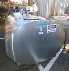 500 gallon Mueller HiPerform, Stainless Steel sanitary jacketed mix tank