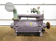 Busch #LB-3008, liquid ring gas high vacuum pump, 2 stage, remanufactured by Armstrong Pump & Service