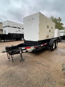 110 KW Multiquip #DCA125SSJU4i, trailer mounted, sound atternuated enclosure, Tier 4i, 9703 hours, 2014
