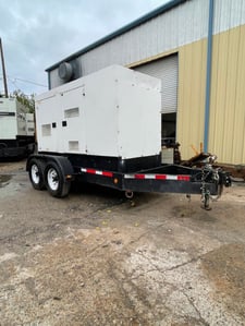 110 KW Multiquip #DCA125SSJU4i, trailer mounted, sound atternuated enclosure, Tier 4i, 11059 hours, 2014