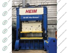 300 Ton, Heim Maxi #S2-300MS, 10" stroke, 32" Shut Height, 10" adj., 25-50 SPM, Link Omnilink 5000,2001