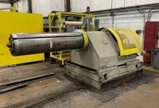 20000 lb. Yoder, uncoiler, 54" width, 4 segmented mandrel, 20"-24" hydraulic expansion, sliding base