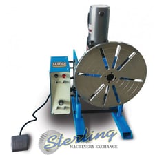 770 lb. Baileigh #WP-750, welding positioner, 13" turn table, foot pedal, 135 degrees tilt, 0.3-4 RPM