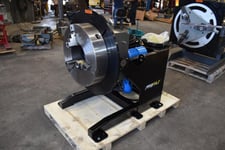 1000 lb. Profax #WP2000-4, welding positioner, 25" WPC-25 chuck, 120 V. input, foot pedal
