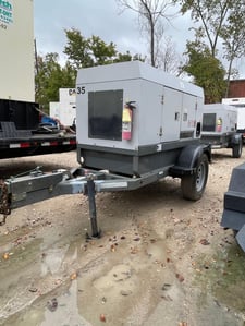 20 KW Wacker Neuson #G25, trailer mounted, sound atternuated enclosure, Tier 3, 4712 hours, 2012, $22.5k