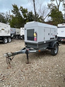 20 KW Wacker Neuson #G25, trailer mounted, sound atternuated enclosure, Tier 3, 3110 hours, 2012, $23.5k