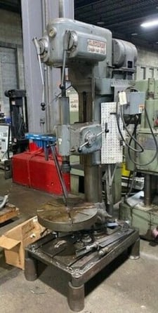 Cleereman, 25" sgl spindle upright layout drill, 23" round table, 7-1/2 HP, #4 MT, 1500 RPM, 1955