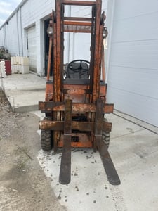 5500 lb. Toyoda #02-4FG14, LP forklift truck, 118" lift height,automatic transmission, #75679