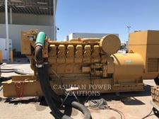 1000 KW Caterpillar 3512 DITA, Stationary Generator Set, Diesel, 1800 RPM, 480V, 1295 hours, 1983