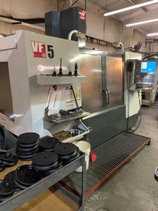 Haas #VF-5/40, vertical machining center, 3-Axis, 50" X, 26" Y, 25" Z, 8100 RPM, 20 automatic tool changer