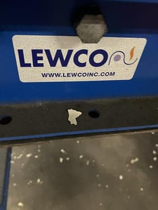 Lewco Gravity Flow Roller Conveyors, 2-1/2" rollers, 2016
