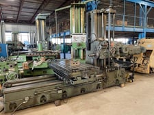4" Giddings & Lewis #340T, table type horizontal boring mill, 36" x74" T-slotted table, 7.5-1500 RPM, 15 HP