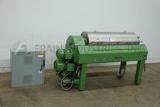 Westfalia #CC450-01-32, solid bowl, 3000 RPM, clarifying & drying decanter style centrifuge rated up to 250
