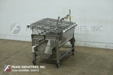 36" wide x 3.6' long, Stainless Steel wire mesh conveyor, 1/2 HP drive, mounted on Stanless Steel frame with