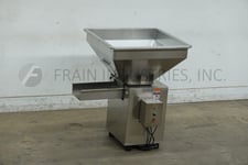 Ohlson #SH-2SS, vibratory feeder, 9" wide x 28" long, Stainless Steel bed, mounted on Stainless Steel legs &