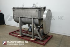 250 cu.ft. J.H. Day, double ribbon mixer, 304 Stainless Steel contact parts, flip up cover, interlock safety