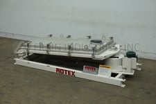 40" x 92" Rotex #3431SANASSL, vibratory, rectangular single deck sifter, Stainless Steel contact parts