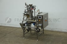 15 gallon Hosokawa, #TBT20V, 304 Stainless Steel, single motion, vacuum kettle, 14" dia., 24" depth, bolt