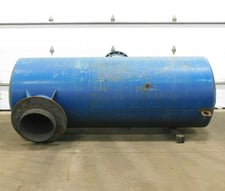 Aerzen Universal #RISY-18, blower silencer, 17" top port, 13-1/2" bottom port, 42" tank diameter