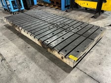 120" x 60" x 7" thick T-Slotted Bolster plate