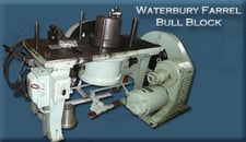 9" Waterbury-Farrel, bull block, 5 HP vari-speed motor, Capstan gripper, die guide