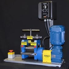 2" x 4" IRM #2040, 2-Hi lab rolling mill, Satin 2RA roll finish, 1 HP, new