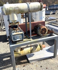 Roots #412JHRCS, rotary lobe blower, 15 HP, 1760 RPM, 230/460 V. motor