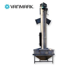 Vanmark, Stainless Steel Vertical Screw Auger hydrolift elevator, 15" vertical auger, 16" housing, 12" width