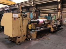 47" x 177" Herkules #WD300LE, manual roll lathe, saddle, tailstock, headstock, 1988