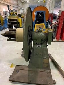 4000 lb. Littell #40-24, pull off coil reel uncoiler, 24" width, 60" outside dimensions, 17"-20" ID, 1983