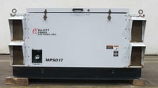 15 KW Elliott #MPSD-17, diesel generator set, 120/240 Volts, 1-phase, 260 HP, sound atternuated enclosure