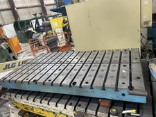T-slotted bolster plate, 49" W x 96" L x 7.75" H