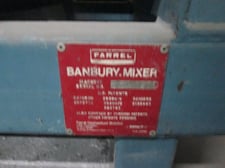 Farrel Banbury #OOC, rubber lab mixer, 8" x6" feed, 40 HP DC vari-speed, 0-1750 RPM, 480 V.