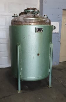 300 gallon Valley, Steel Fabricators Reactor, 316L Stainless Steel, 40" dia x 50" straight wall, 30 psi