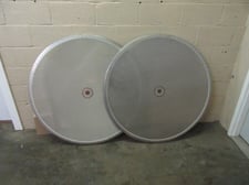 48" Screens, 80 MG, 178 microns, center support hole, unused (2 available)