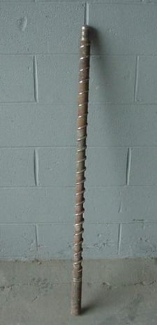 1.75" Extruder Screw, 3'- 11-5/8" overall length