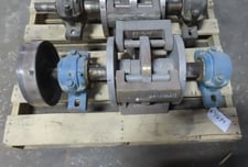 Hammermill shaft & rotor, 4 swinging hammers, outboard roller bearings, refurbished