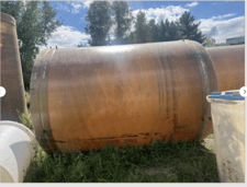 4000 gallon Vertical Fiberglass Storage Tank